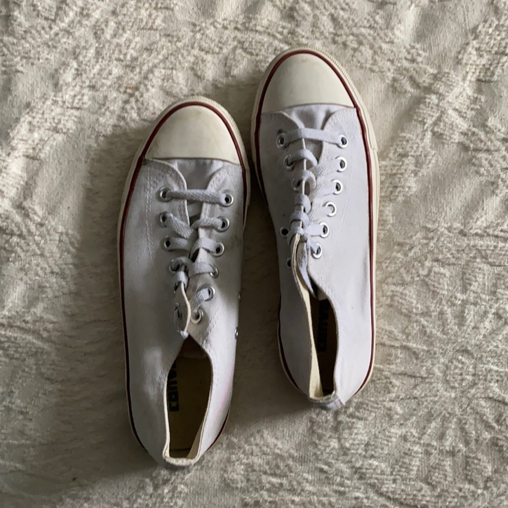 White Low Top Converse